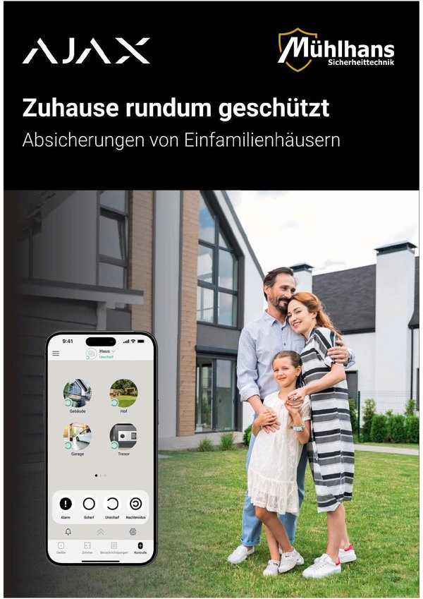 Titelseite: Zuhause rundum geschützt – Absicherung von Einfamilienhäusern