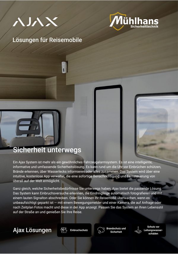 Titelseite: Ajax Lösungen für Reisemobile