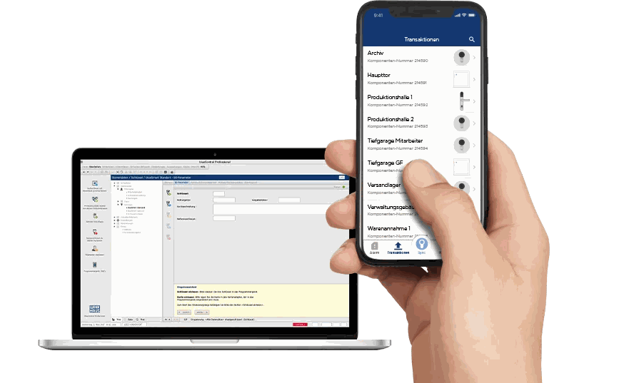 blueSmart mit Software blueControl, Herstellerbild Winkhaus